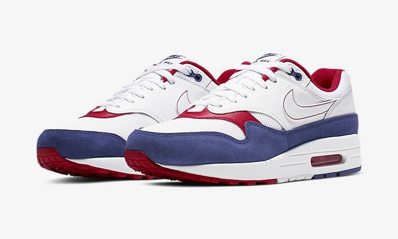 nike air max 1 white and red