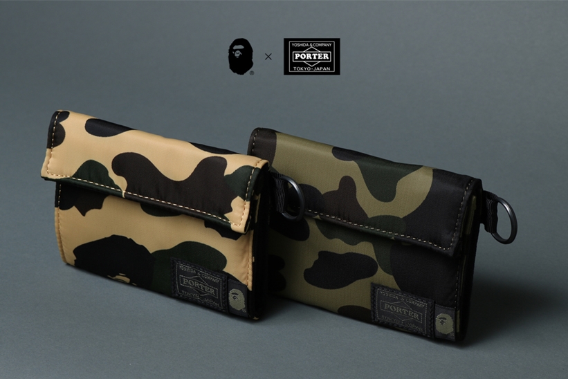 A BATHING APE × PORTER コラボ最新作！代表的な「1ST CAMO」を落とし込んだウォレットが5/18発売 (ア ベイシング エイプ ポーター)