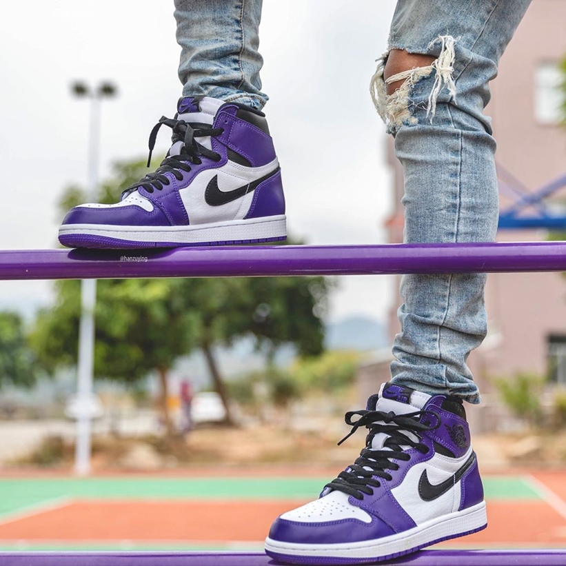 【国内 4/18発売】ナイキ エア ジョーダン 1 レトロ ハイ “ブラック/パープル” (NIKE AIR JORDAN 1 RETRO HIGH “Black/Purple”) [555088-500]