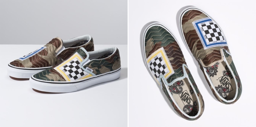 VANS “MIXED QUILTING” SLIP-ON “CAMO/TRUE WHITE” (バンズ “ミックス キルティング” スリッポン “カモ/トゥルーホワイト”)