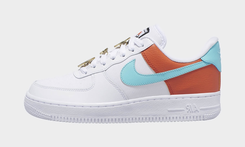 ナイキ エア フォース 1 07 ロー SE "ホワイト/ライトアクア/コズミッククレイ" (NIKE AIR FORCE 1 07 LOW SE "White/Light Aqua/Cosmic Clay") [AA0287-106]