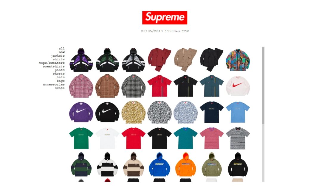 国内 5/25発売！SUPREME × NIKE 2019 SPRING (シュプリーム ナイキ) & 2019 S/Sレギュラーアイテム一覧！