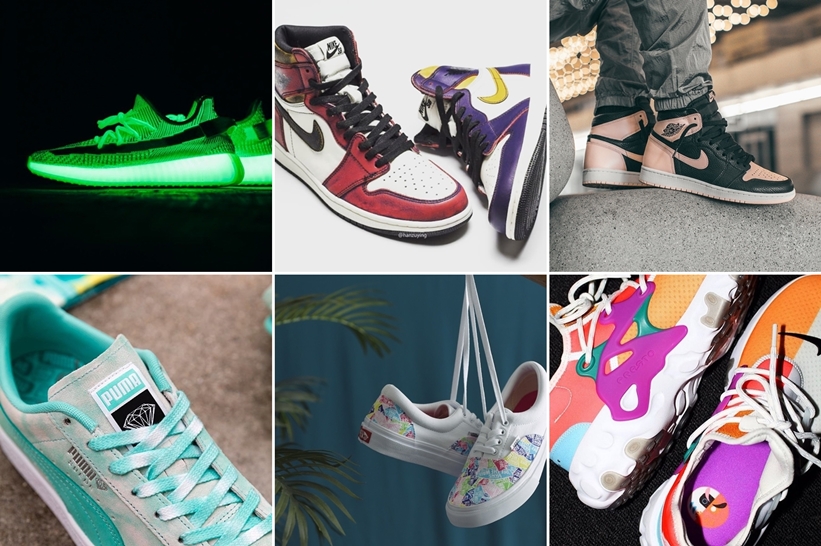 【まとめ】5/25 発売の厳選スニーカー！(NIKE SB AIR JORDAN 1 HIGH OG DEFIANT)(AIR JORDAN 1 HIGH RETRO OG “Crimson Tint”)(adidas Originals YEEZY BOOST 350 V2 “GLOW IN THE DARK”)(DIAMOND SUPPLY CO. PUMA SUEDE/CALI/LEADCAT)