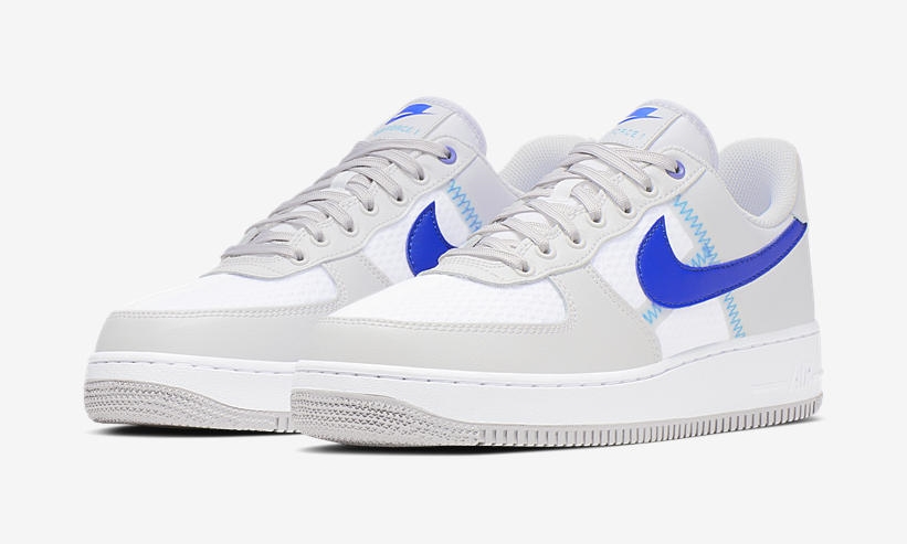 ナイキ エア フォース 1 07 ロー 1 "アトモスフィアグレー/レーサーブルー/ヴァストグレー" (NIKE AIR FORCE 1 07 LOW 1 "Atmosphere Grey/Racer Blue/Vast Grey") [CI0060-001]