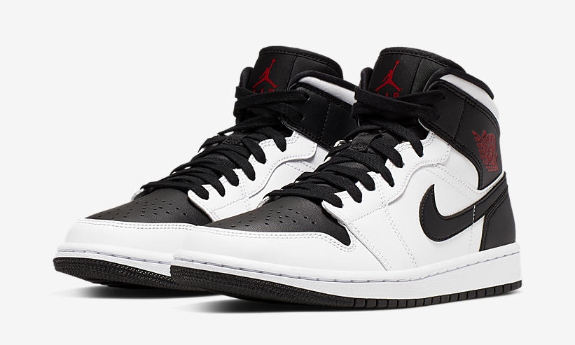 air jordan 1 mid white and black