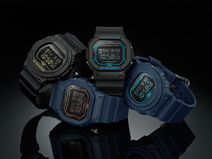 G-SHOCKからマットなワントーンで仕上げたNewカラーモデル「DW-5600/DW-5700」が6月発売 (ジーショック Gショック)