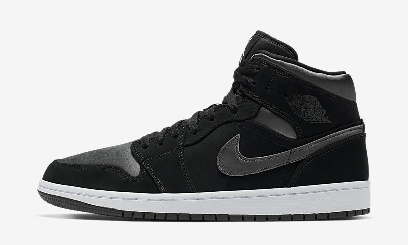 air jordan 1 mid se black and grey