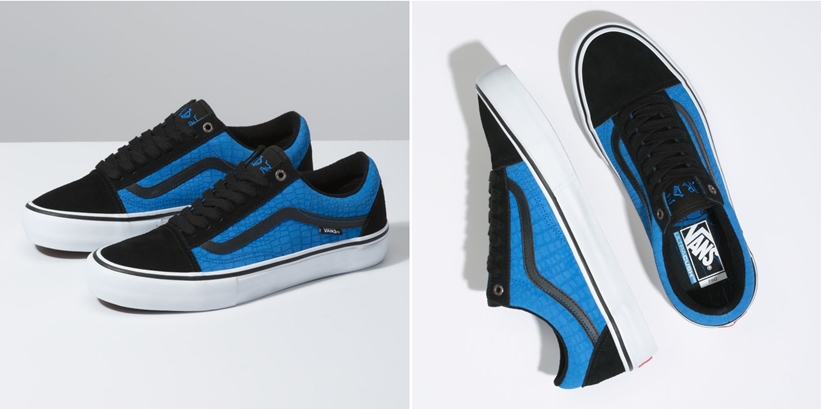 VANS “ROWAN ZORILLA” OLD SKOOL PRO "BLACK/BLUE CROC" (バンズ “ローワン・ゾリラ” オールドスクール プロ "ブラック/ブルークロコ")