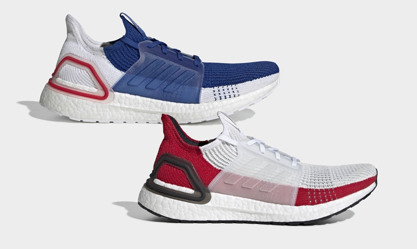 7/1発売！adidas ULTRA BOOST 19 “White/Blue/Red” (アディダス コンソーシアム ウルトラ ブースト 19 “ホワイト/ブルー/レッド”) [EF1340,1341]