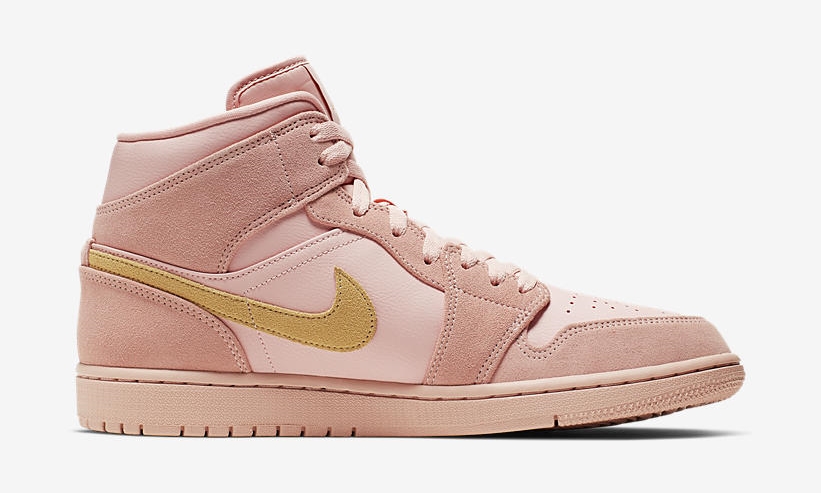 air jordan 1 mid coral gold