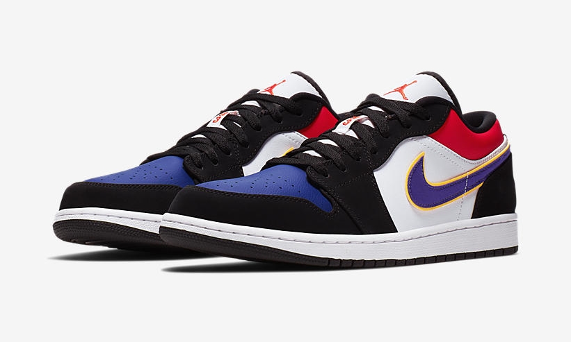 ナイキ エア ジョーダン 1 ロー “ブラック/ホワイト/ブルー/レッド/パープル” (NIKE AIR JORDAN 1 LOW “Black/White/Blue/Red/Purple”) [CJ9216-051]