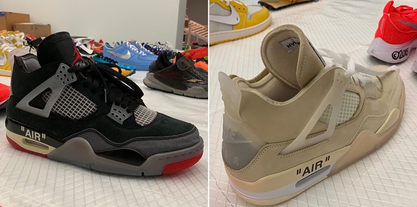 【サンプル】OFF-WHITE c/o VIRGIL ABLOH × NIKE AIR JORDAN 4 (オフホワイト ナイキ エア ジョーダン 4)