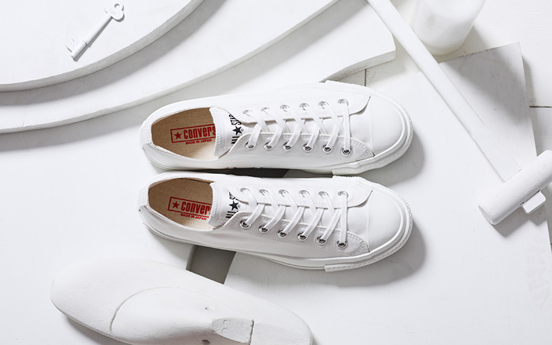 オンライン/White atelier BY CONVERSE/CONVERSE TOKYO限定！MADE IN JAPANのオールスター「コンバース キャンバス オールスター Ｊ」にオフィシャルショップ限定カラーが7/15発売 (ALL STAR)