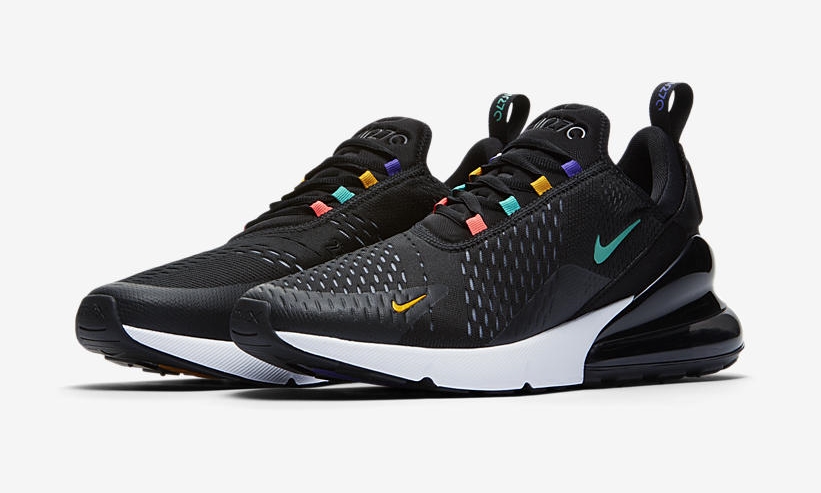 ナイキ エア マックス 270 “ブラック/フラッシュクリムゾン/ユニバーシティゴールド” (NIKE AIR MAX 270 “Black/Flash Crimson/University Gold”) [AH8050-023]