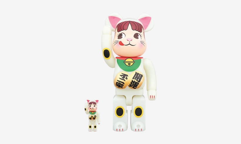 6/13発売！BE@RBRICK 招き猫 ペコちゃん 蓄光 100% & 400% (ベアブリック)