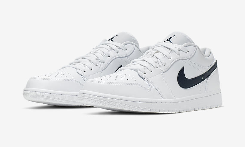 ナイキ エア ジョーダン 1 ロー “ホワイト/オブシディアン” (NIKE AIR JORDAN 1 LOW “White/Obsidian”) [553558-114]