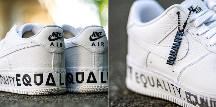 ナイキ エア フォース 1 ロー CMFT "イクオリティ" "ホワイト/ブラック" (NIKE AIR FORCE 1 LOW CMFT "EQUALITY" "White/Black") [AQ2118-100]