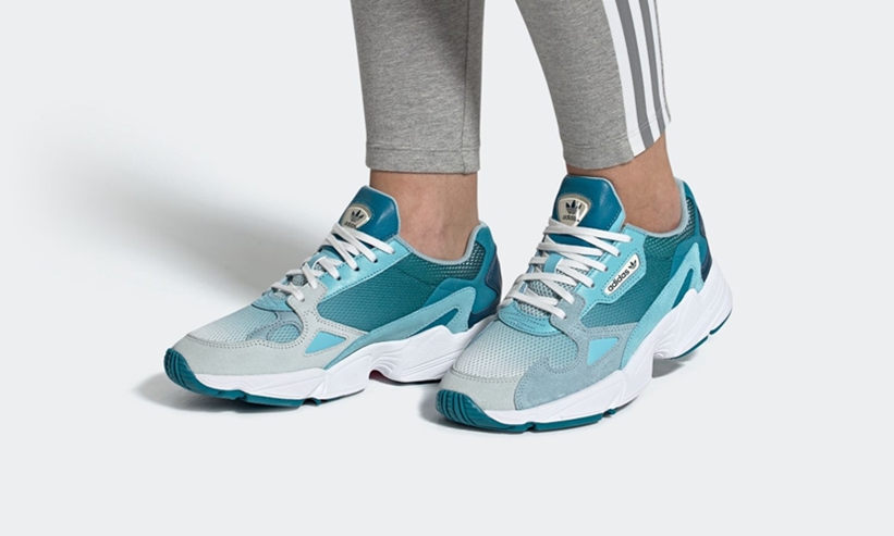 6/22発売！adidas Originals WMNS FALCON “Blue Tint/Light Aqua” (アディダス オリジナルス ウィメンズ ファルコン “ブルーティント/ライトアクア”) [EF1963]