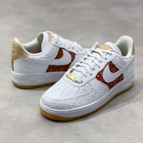 ナイキ エア フォース 1 07 ロー “ホワイト/マルチ/バケッタタン”(NIKE AIR FORCE 1 07 LOW “White/Multi Color/Vachetta Tan”) [CK6601-100]