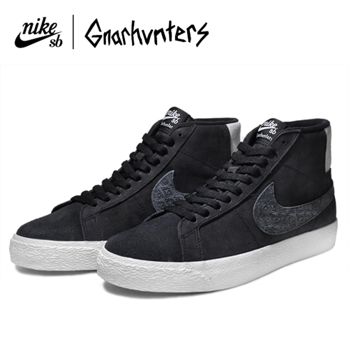 6/29発売！ナーハンターズ × ナイキ SB ズーム ブレーザー ミッド QS “ブラック/ホワイト” (GNARHUNTERS × NIKE SB ZOOM BLAZER MID QS “Black/White”) [AH6158-001]