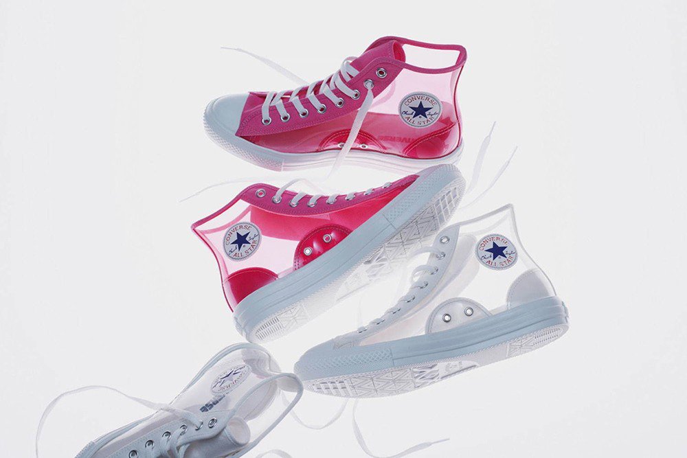 クリア素材でソックスコーデが楽しめる CONVERSE ALL STAR LIGHT CLEARMATERIAL HIが7月発売 (コンバース オールスター ライト クリアマテリアル HI)