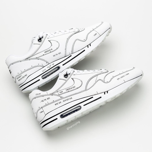 nike air max 1 tinker schematic not for resale