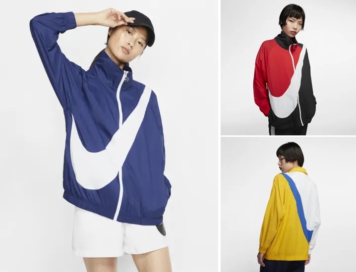 ナイキ スポーツウェア ウィメンズ ウーブン スウッシュ ジャケット (NIKE NSW WMNS WOVEN SWOOSH JACKET) [BV3686-010,492,743]