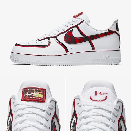 ナイキ エア フォース 1 07 ロー “ホワイト/ブラック/ユニバーシティレッド” (NIKE AIR FORCE 1 07 LOW “White/Black/University Red”) [CK6686-100]