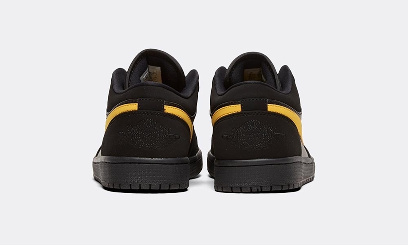 jordan 1 black and gold low