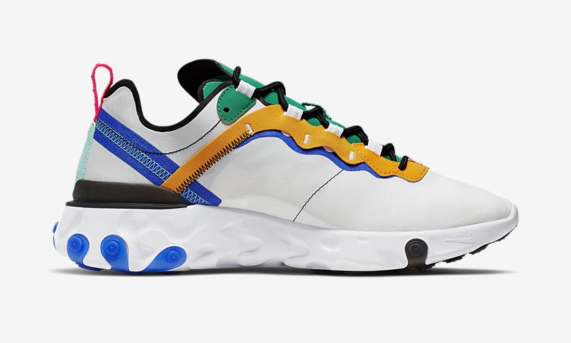 nike react element 55 white blue green