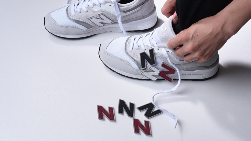 ニューバランスから「Nロゴ」が取替可能な特別仕様の「M997 LBG」が発売 (New Balance)