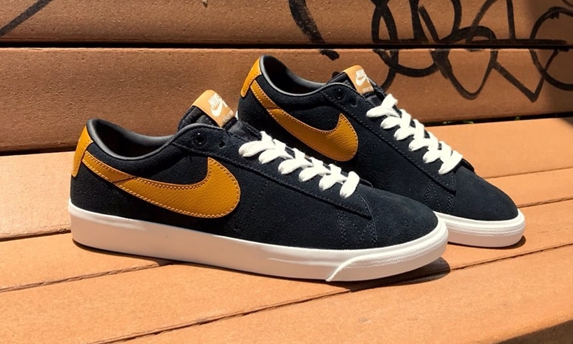 ナイキ ブレーザー ロー GT SB “ブラック/サミットホワイト/ウィート” (NIKE SB BLAZER LOW GT “Black/Summit White/Wheat”) [704939-004]