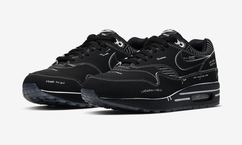 NIKE AIR MAX 1 SCHEMATIC BLACK エアマックス1