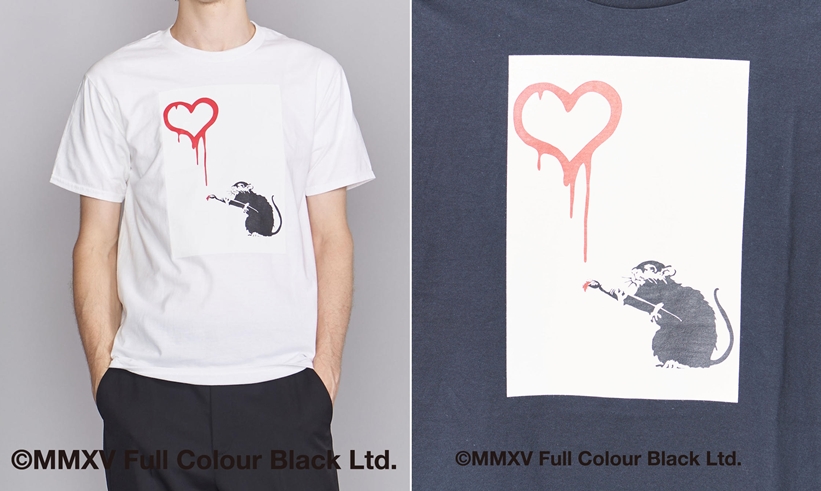 BEAUTY&YOUTH 別注！バンクシーの作品にインスパイアを受けた「BRANDARISED LOVE RAT TEE」が8月中旬発売 (Banksy)