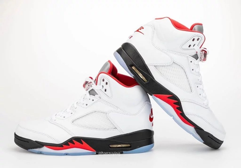 3/28発売！ナイキ エア ジョーダン 5 レトロ “トゥルーホワイト/ファイヤーレッド” (NIKE AIR JORDAN 5 RETRO “True White/Fire Red”) [DA1911-102]