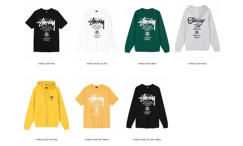 STUSSY 2019 SUMMER WORLD TOUR PACKが発売 (ステューシー ワールド ツアー パック)