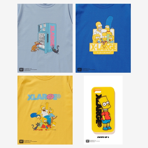 XLARGE × The Simpsons コラボレーションが7/20発売 (エクストララージ ザ・シンプソンズ)