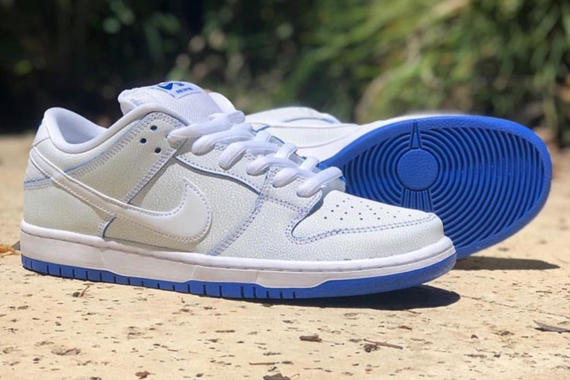 ナイキ SB ダンク ロー プロ プレミアム "ホワイト/ゲームロイヤル" (NIKE SB DUNK LOW PRO PREMIUM "White/White/Game Royal")