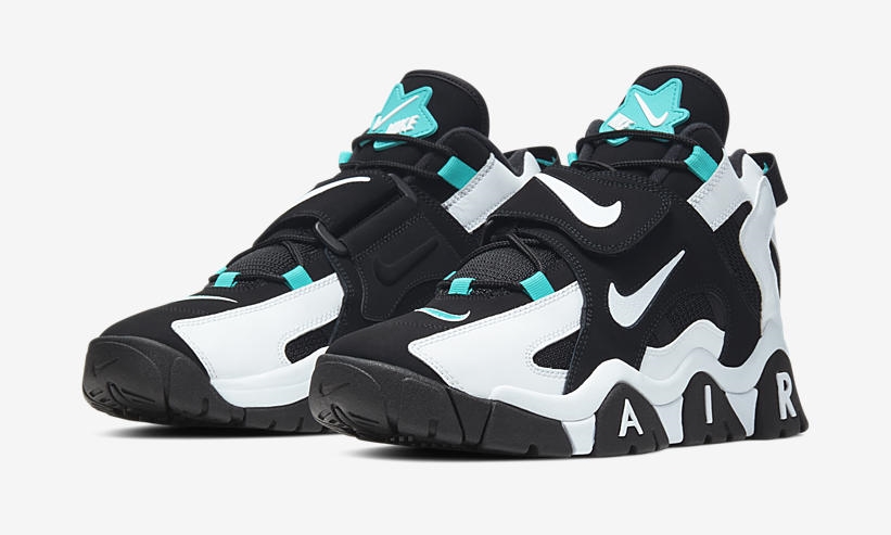 8/3発売！ナイキ エア バラージ ミッド “ブラック/ホワイト/カバナ” (NIKE AIR BARRAGE MID “Black/White/Cabana”) [AT7847-001]