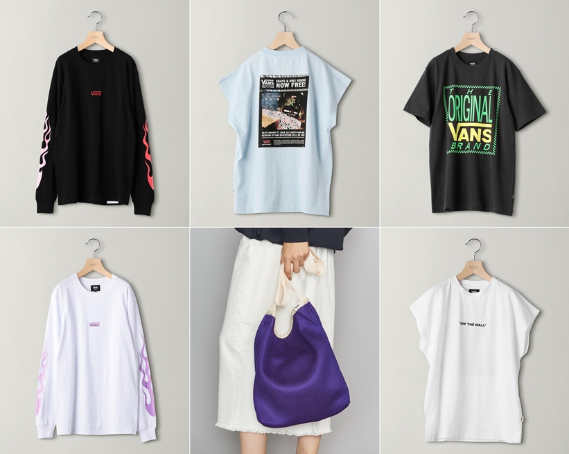 BEAUTY&YOUTH × VANS 別注！アパレルアイテム 4型が7/12発売 (ビューティアンドユース バンズ)