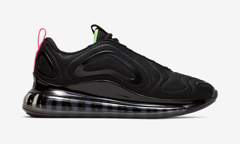 air max 720 black green pink