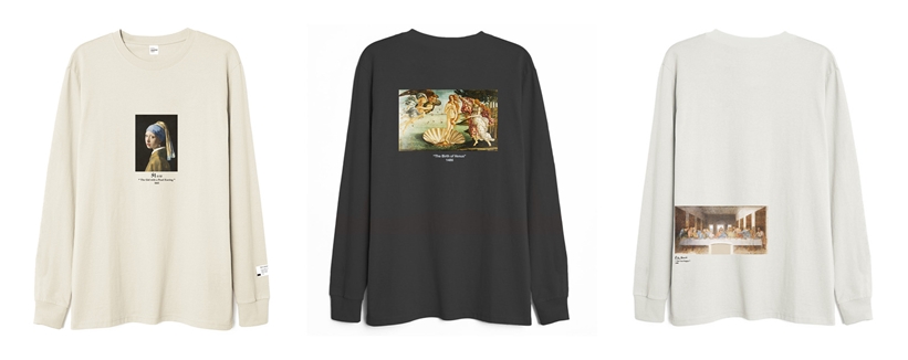 「モナ・リザ」や「最後の晩餐」をプリントしたFREAK’S STORE 別注ART L/S TEEが8月下旬発売 (フリークスストア)