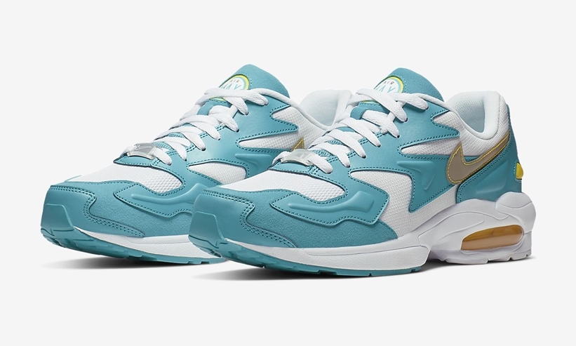 ナイキ エア マックス 2 ライト レトロ “ホワイト/ティールネビュラ/メタリックシルバー” (NIKE AIR MAX 2 LIGHT RETRO “White/Teal Nebula/Metallic Silver”) [AO1741-105]