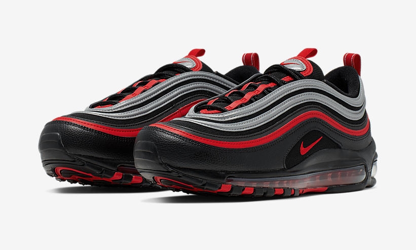 ナイキ エア マックス 97 “ブラック/メタリックシルバー/ユニバーシティレッド” (NIKE AIR MAX 97 “Black/Metallic Silver/University Red”) [921826-014]