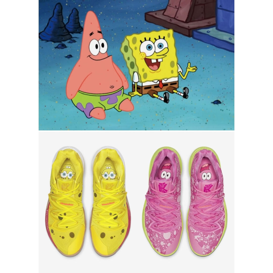 8/10発売！スポンジボブ × ナイキ カイリー 5 "スポンジボブ/パトリック" (SPONGEBOB SQUAREPANTS NIKE KYRIE 5 “SPONGEBOB/PATRICK STAR”) [CJ6951-600,700]