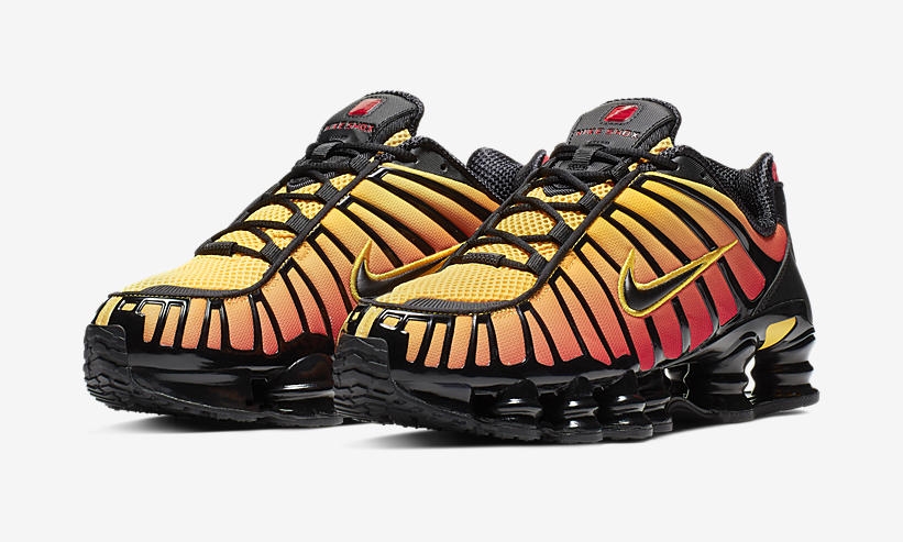 nike shox tl black and red