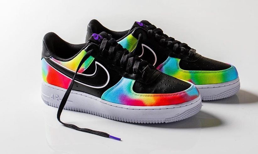 ナイキ エア フォース 1 ロー “タイダイ” “ブラック” (NIKE AIR FORCE 1 LOW “Tie Dye” “Black”) [CK0840-001]