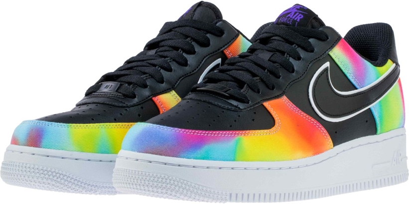 nike air force 1 low black tie dye