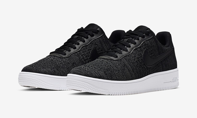 エア フォース 1 ロー フライニット 2.0 “ブラック/ホワイト/アンスラサイト” (NIKE AIR FORCE LOW FLYKNIT 2.0 “Black/White/Anthracite” [CI0051-001] | Fullress