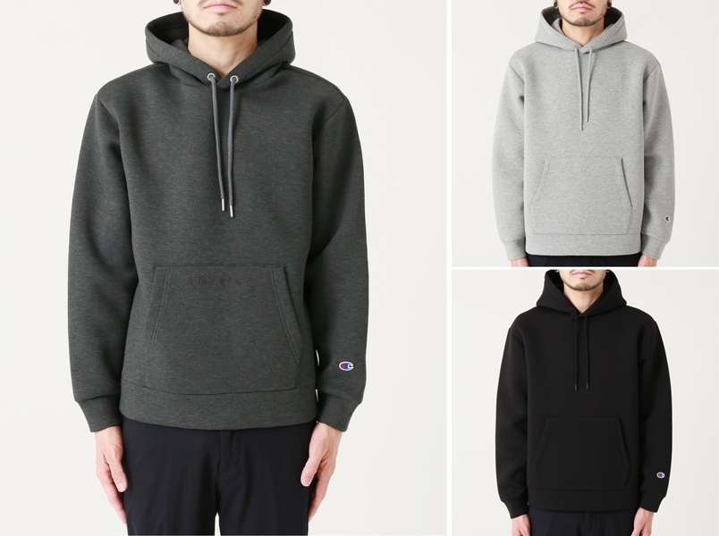 空気をまとったかのような軽い着心地の「Wrap-air」を使用したEDIFICE × Champion WRAP-AIR VENT PO HOODIE 19 A/Wが9月中旬発売 (エディフィス チャンピオン)